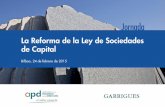 La Reforma de la Ley de Sociedades de Capital