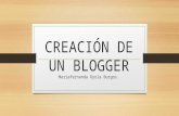 Creacion de un Blogger