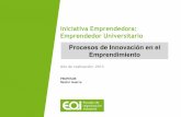 Programa Emprendedor Universitario Proceso de Innovación en el Emprendimiento_CLASE 1