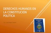 Derechos humanos en la constitución política