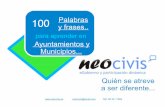 100 Palabras Que Deben Aprender Ayuntamientos Y Municipios