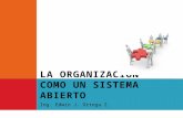 La organización como un sistema abierto