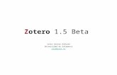Zotero 1.5 beta
