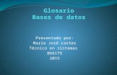 Glosario bases de datos