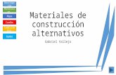 Materiales de construcción alternativos