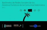 I Barómetro de Redes Sociales y Destinos Turísticos de la Comunitat Valenciana