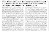 151031 La Verdad CG- El Festival Internacional Literario Rendirá Tributo a Sir Robert Peliza p.8