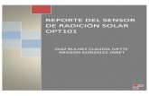 Reporte1 Radiación Solar OPT101