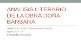Analisis Literario de La Obra Doña Barbara-jerson Torres
