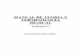 Manual de La Teoría y Terminología Musical Vol 1