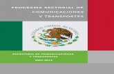 Programa Sectorial Comunicaciones y Transportes_2007-2012