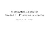 Matematicas Discretas Unidad 3 Principios de Conteo 9 Octubre 2015