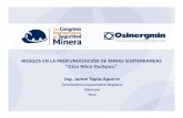 07 SEPTIMA EXPOSICION, Riesgos en La Profundización de Minas Subterraneas. Caso Mina Yauliyacu, Jaime Tapia_v2