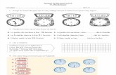 Prueba de Matemáticas - Hora y Calendario