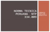 Norma Tecnica Peruana Ntp 334.009