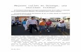 06.06.2014 Mejores Calles en Durango, Una Realidad Esteban