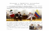 17.06.2014 Comunicado Durango y Medellín Estrechan Relación de Trabajo