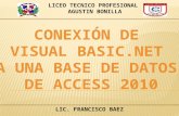 Access2010 vs Visual Basic.net
