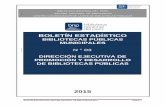 Boletin Estadistico 2010-2014 Bibliotecas Públicas Municipales - BNP