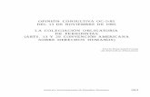 La Colegiacion Obligatoria de Periodistas (Arts. 13 y 29 CADH(