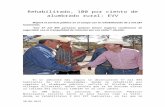 30.08.2014 Comunicado Rehabilitado, 100 Por Ciento de Alumbrado Rural EVV