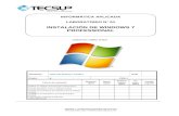 Lab 01 - Instalación de Windows 7 Professional R2