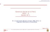 Sesion N° 01 Gerencia Social en el Perú - 2015