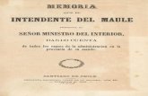 Memoria Del Maule 1864