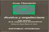 Poetica y Arquitectura- Josep Muntañola