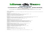 Republica Argentina - Codigo Electoral