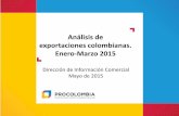 2015-05-07 Analisis de Exportaciones Colombianas Ene-mar 2014-2015