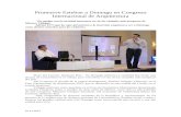 22.11.2013 Comunicado Promueve Esteban a Durango en Congreso Internacional de Arquitectura