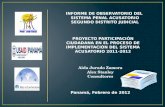 Informe - Sistema Penal Acusatorio 2012