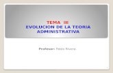 Clase 3 Evolucion de La Teoria Administrativa