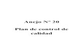 A20. Plan de Control de Calidad
