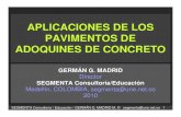 MADRID, Germán G. Aplicaciones de Los Pavimentos Adoquines