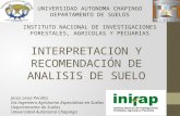 Interpretacion y Recomendaciones de analisisi de suelo