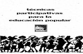 Técnicas Participativas Para La Educación Popular
