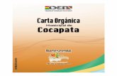 Carta Orgánica Cocapata, Cochabamba