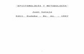 SAMAJA, J. Epistemología y Metodología