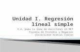 Regresión Lineal Simple para MKT