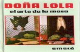 Pietranera Lola P de - Doña Lola El Arte de La Mesa