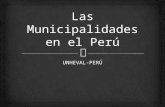 Las Municipalidades en El Perú- Normativa