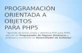 Programación Orientada a Objetos_php