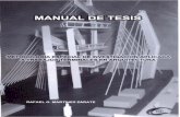Manual de Tesis. Metodología Especial de Investigación Aplicada a Trabajos Terminales en Arquitectura