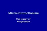 Micro-interactionism The legacy of Pragmatism. Cardinal numbers of Guaraní (language of indigenous Paraguayans) 1: peteĩ 2: mokõi 3: mbohapy 4: irundy.