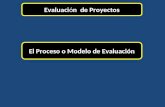 Evaluación de Proyectos El Proceso o Modelo de Evaluación.