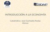 INTRODUCCIÓN A LA ECONOMÍA Catedrático: José Garibaldy Rodas Alonzo.
