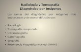 Radiología y Tomografía Diagnóstico por Imágenes Las ramas del diagnóstico por imágenes más importantes y de mayor difusión son: Radiología Tomografía.