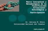 Dr. Adriana M. Otero Universidad Nacional del Comahue Marco Conceptual y Metodológico de la Planificación Situacional- Estratégica y Participativa.